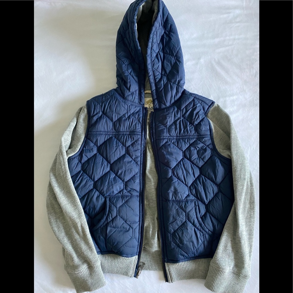 Tucker + Tate quilted zip-up hoodie - sz 7
